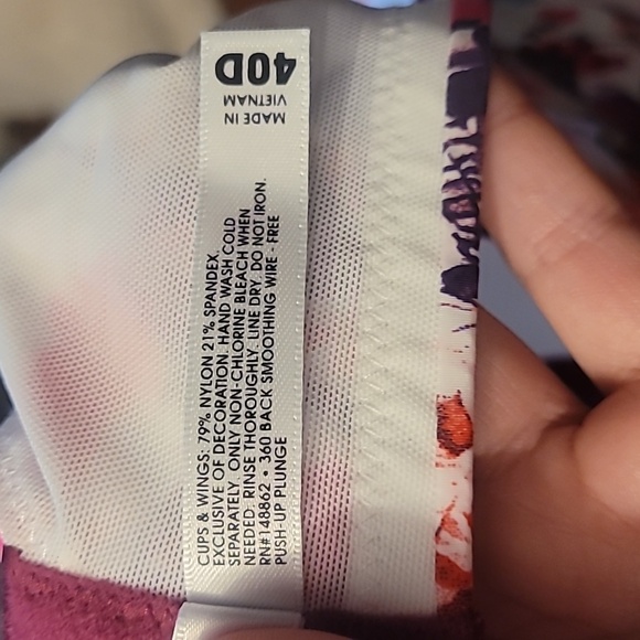 💖 3/$63 NWT Rare Torrid Floral Skull Push-Up Bra - Picture 5 of 6